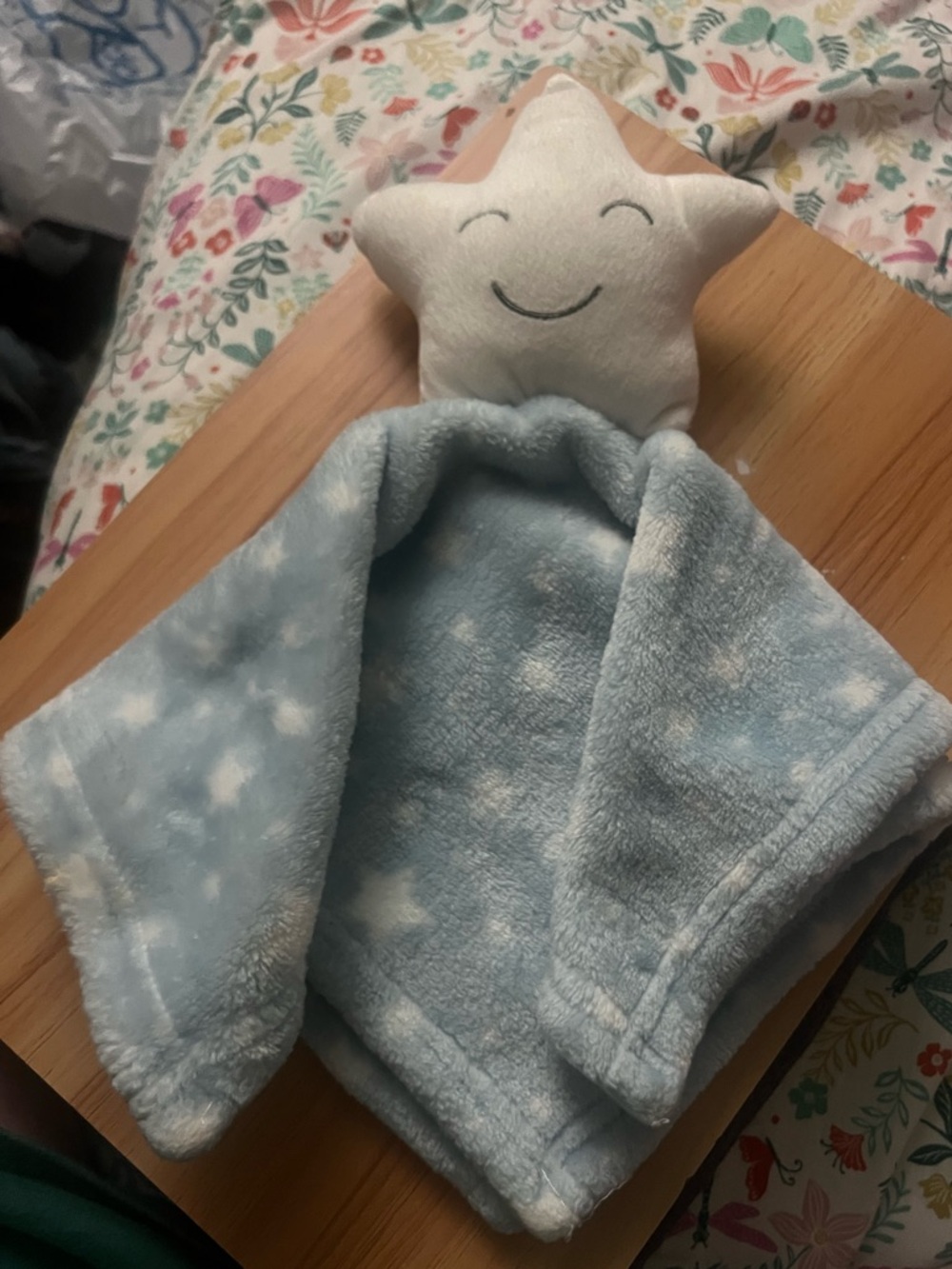 H&M Blue and Cream Star Comfort Soft Lovey
